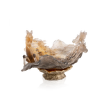 DAUM | Cavalcade Glazed Brown Centrepiece Limited Edition