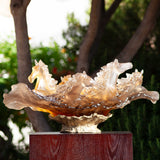 DAUM | Cavalcade Glazed Brown Centrepiece Limited Edition