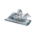 DAUM | Cavalcade 萬馬奔騰三馬筆座灰藍色 25cm