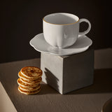 ROSENTHAL | Sonetto 白/金 咖啡/茶底碟