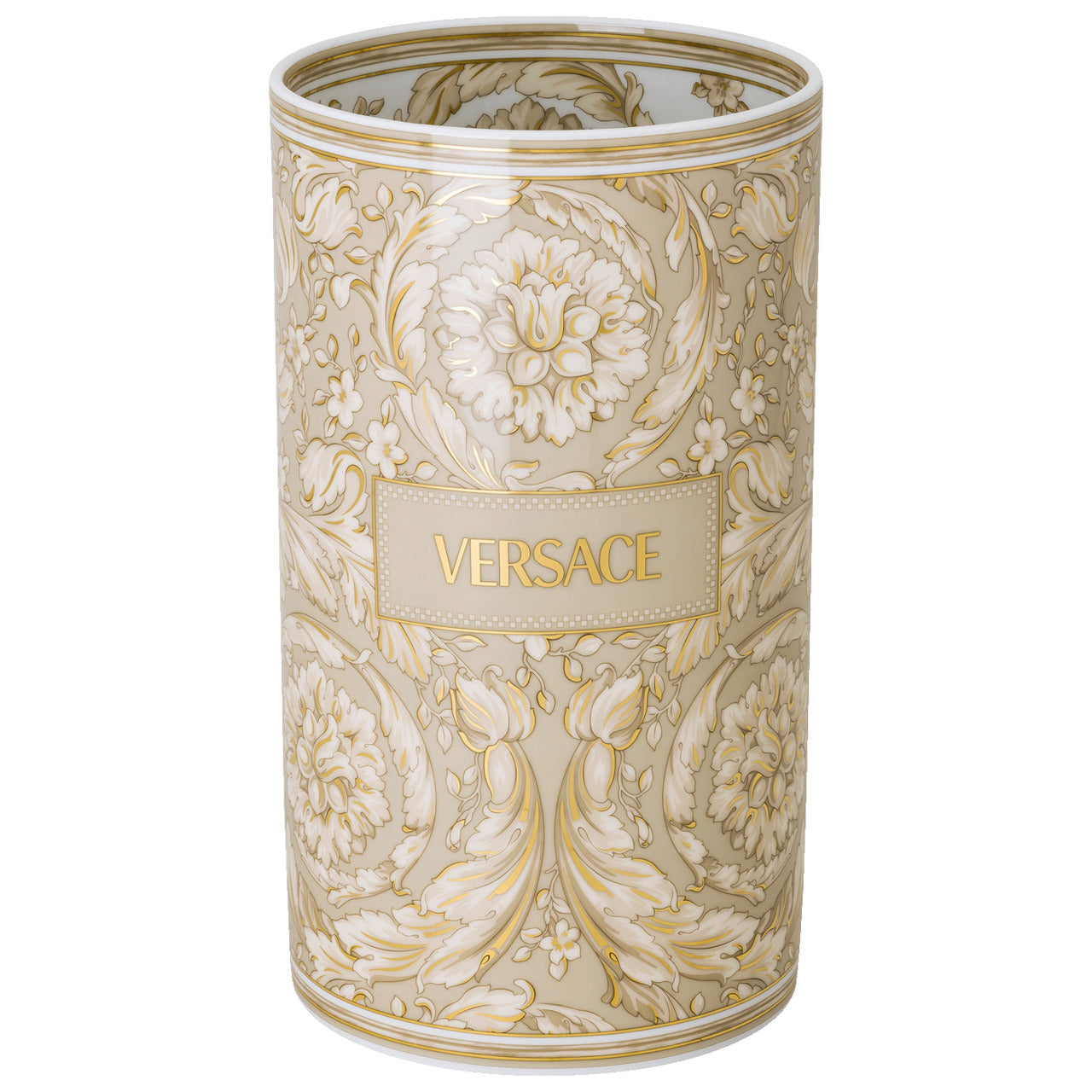 VERSACE | Barocco Beige Vase 30 cm – Exclusivités | Shiamas Ltd.