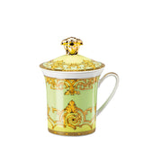 VERSACE | 30 Years Anniversary Mug with Lid - GREEN FLORALIA