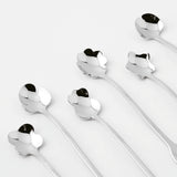 SAMBONET | Flower Stainless Steel Party Spoons 6 pcs