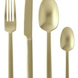 SAMBONET | Neutra 磨砂香檳金鍍膜六位刀叉匙禮盒裝24件