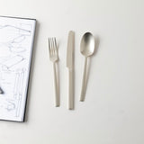 SAMBONET | Neutra 磨砂香檳金鍍膜六位刀叉匙禮盒裝24件