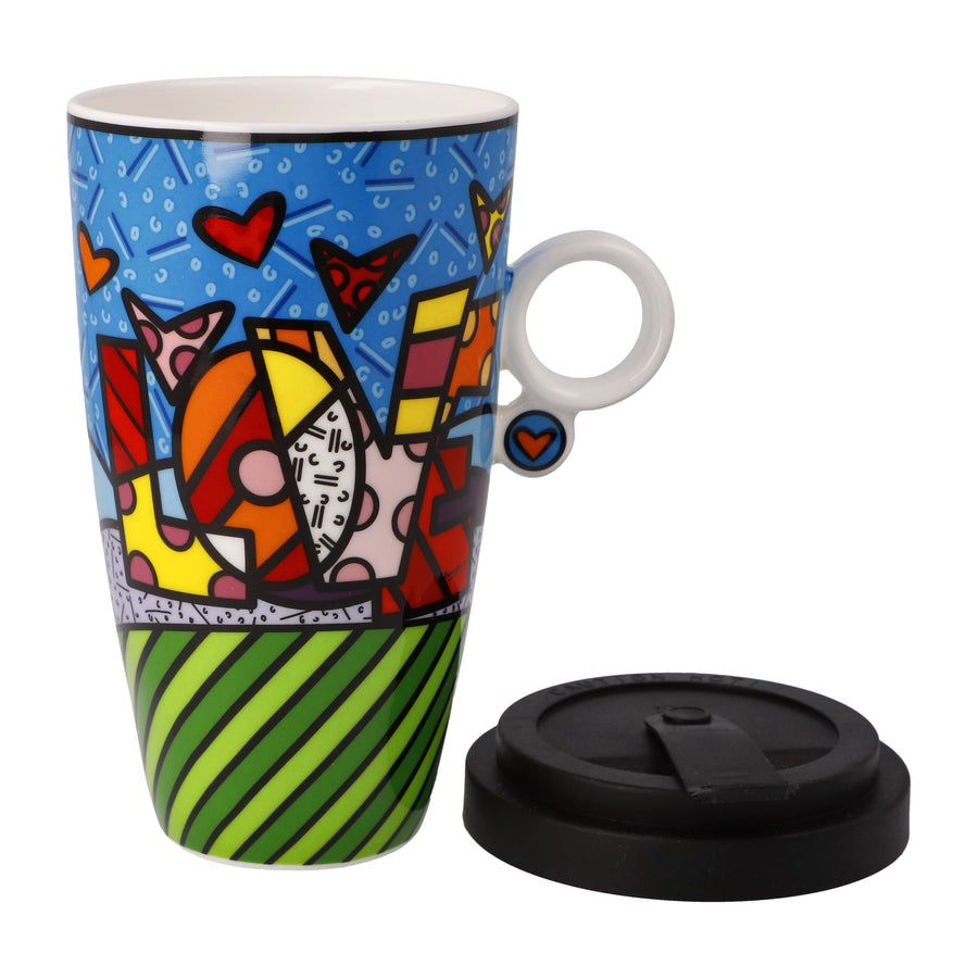 GOEBEL | Love - Mug To Go 15cm Pop Art Romero Britto