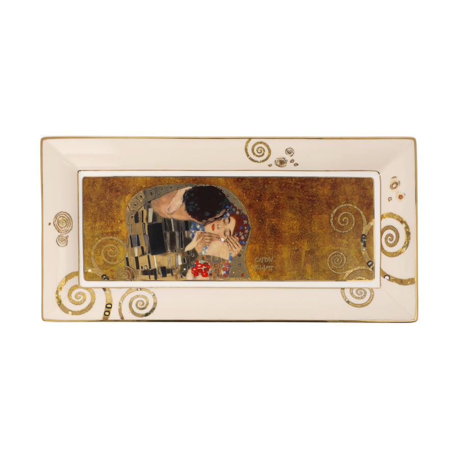 GOEBEL | The Kiss - Rectangular Bowl 24x12cm Artis Orbis Gustav Klimt