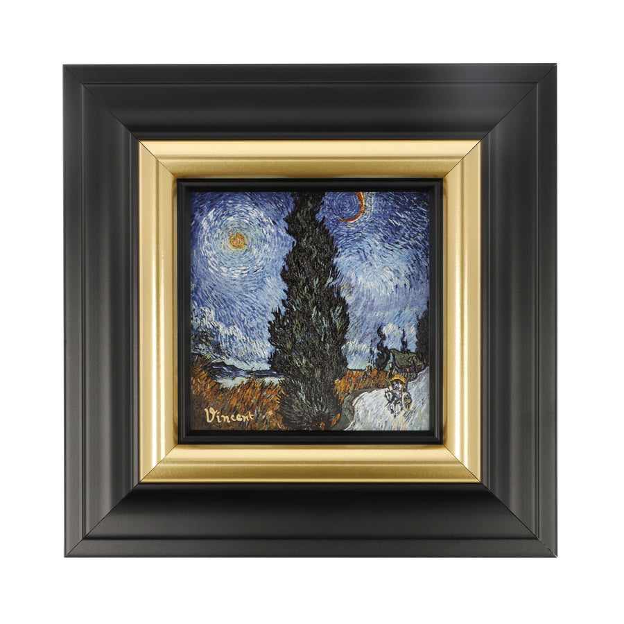 GOEBEL | Country Road by Night - Picture 18x18cm Artis Orbis Vincent Van Gogh