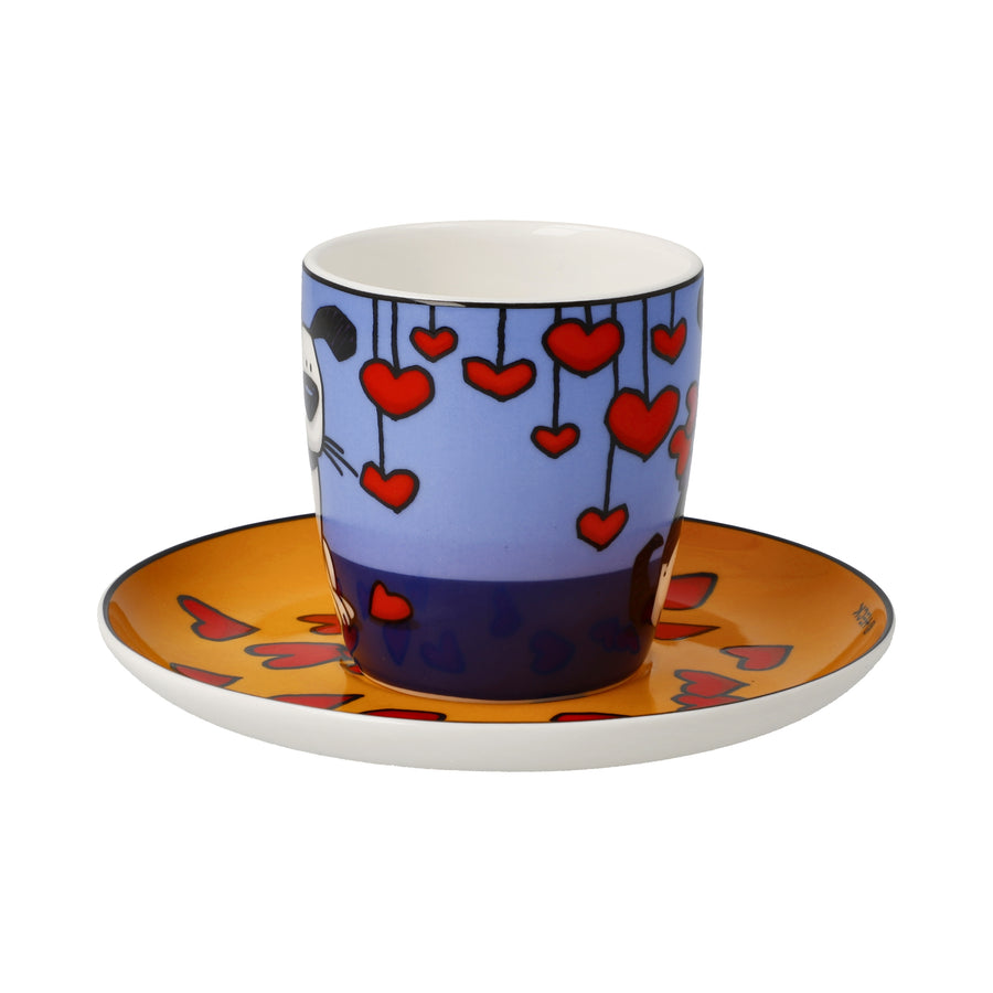 GOEBEL | Rock On - Espresso Cup with Saucer 7.5cm Pop Art Ed Heck