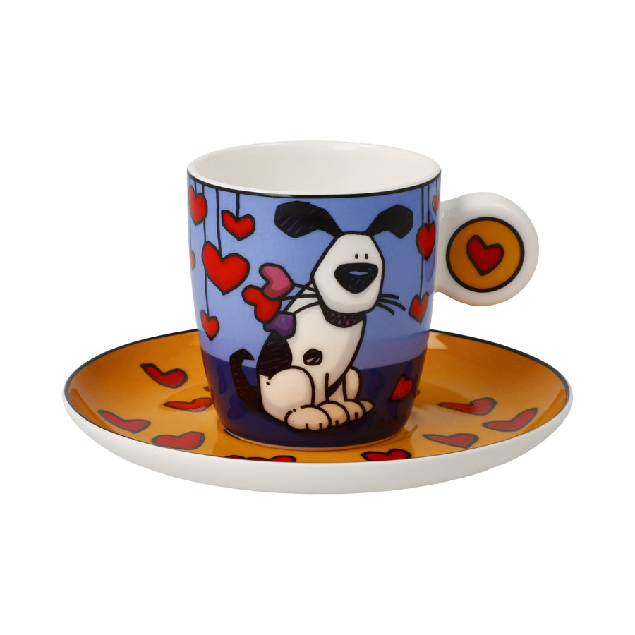 GOEBEL | Rock On - Espresso Cup with Saucer 7.5cm Pop Art Ed Heck