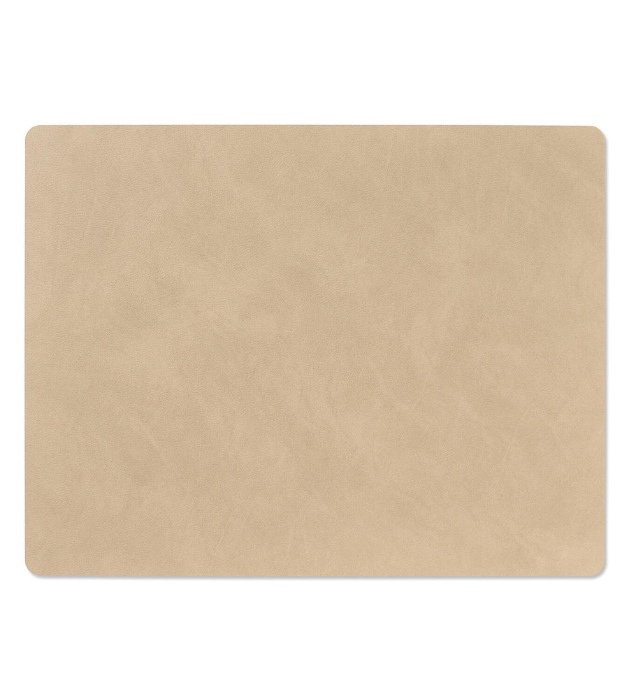LIND DNA | Square L Nupo Reversible Placemat Brown / Sand