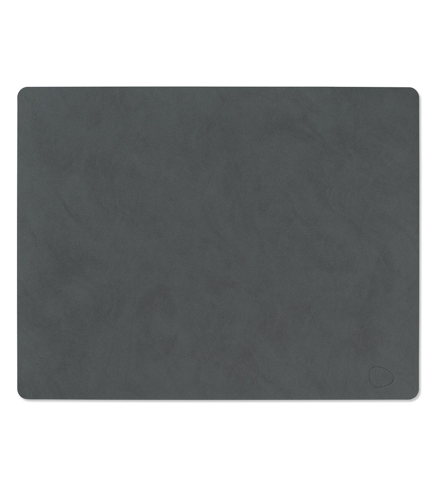 LIND DNA | Square L Nupo Reversible Placemat Anthracite / Light Grey