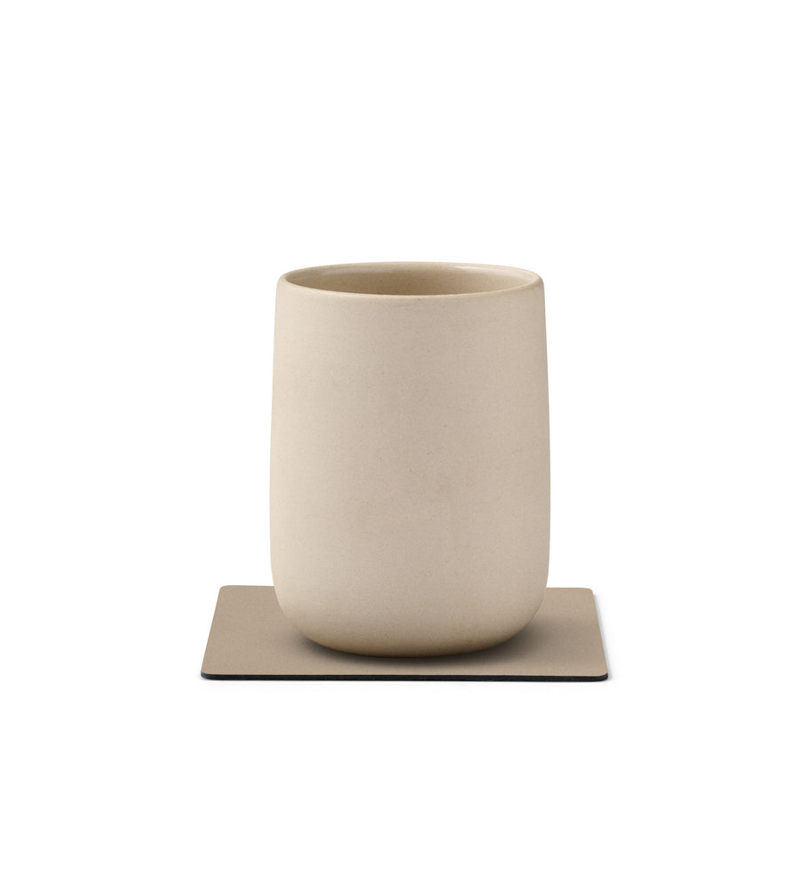 LIND DNA | Square Nupo Clay Brown Coaster