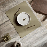 LIND DNA | Square L Corduroy 橫紋餐墊  草本色