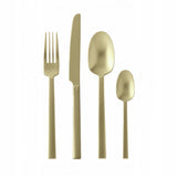 SAMBONET | Neutra 磨砂香檳金鍍膜六位刀叉匙禮盒裝24件