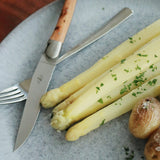 FORGE DE LAGUIOLE | 主餐刀, 6 件裝不銹鋼磨砂面配杜松木手柄