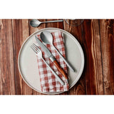 FORGE DE LAGUIOLE | 主餐刀, 6 件裝不銹鋼磨砂面配杜松木手柄