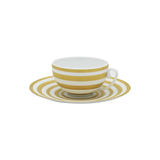 J.L COQUET | Hémisphère Gold Stripes 茶杯連底碟