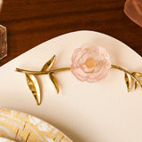 DAUM | 山茶花粉色花朵擺設 16.5cm