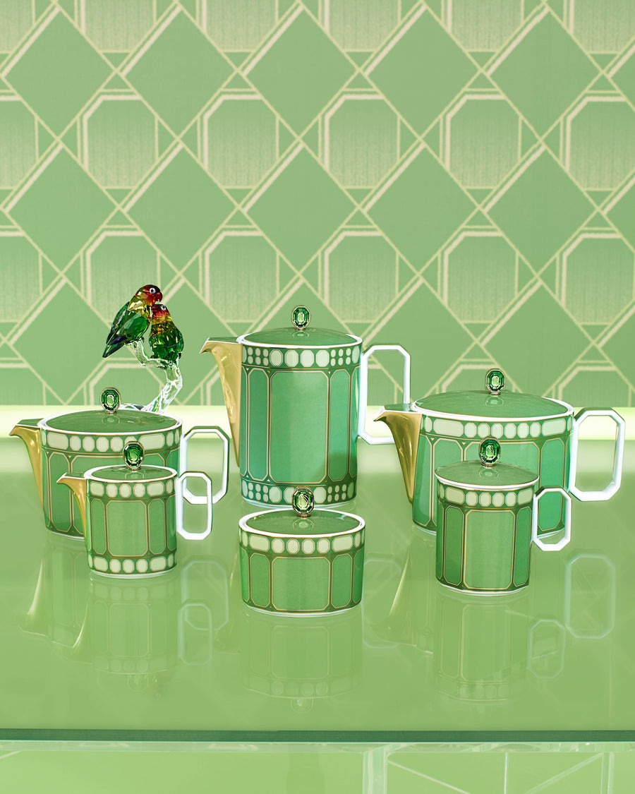SWAROVSKI | Signum Green Tea Cup & Saucer