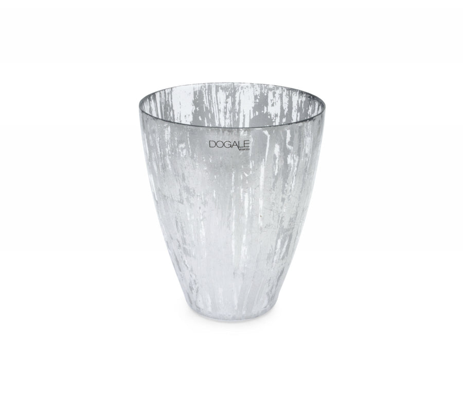 GREGGIO | Sole and Luna Silver Leaf Vase H 23cm