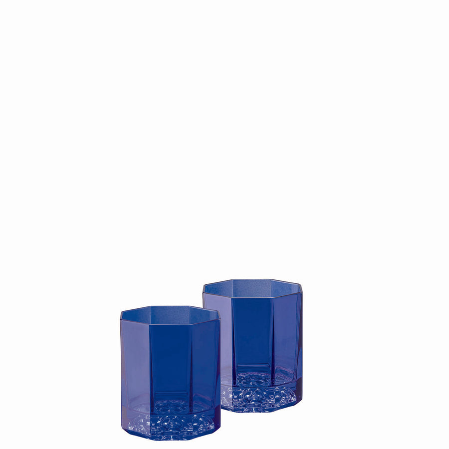 VERSACE | Medusa Lumiere Crystal Blue Set of 2 pcs Whisky
