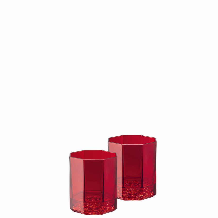 VERSACE | Medusa Lumiere Crystal Red Set of 2 pcs Whisky