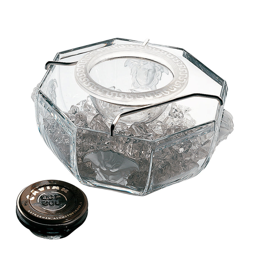 VERSACE | Medusa Lumiere Caviar Bowl with Insert 18cm