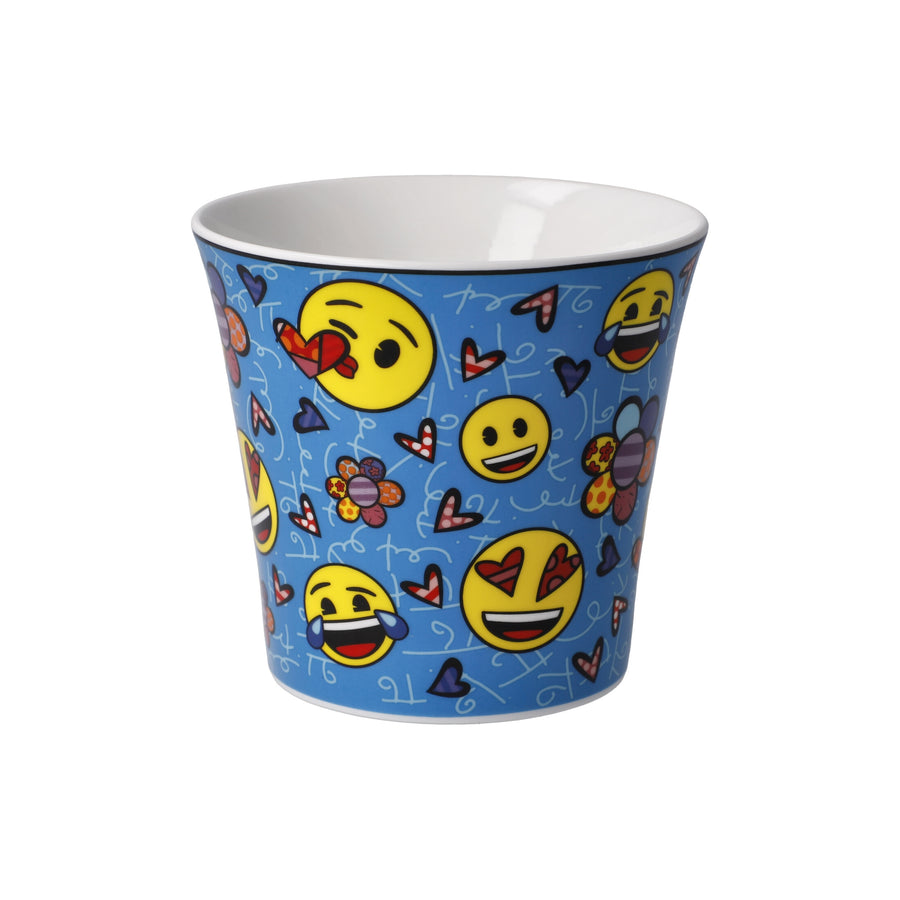 GOEBEL | Always Happy - Coffee/Tea Mug 9.5cm Pop Art Romero Britto EMOJI BY BRITTO