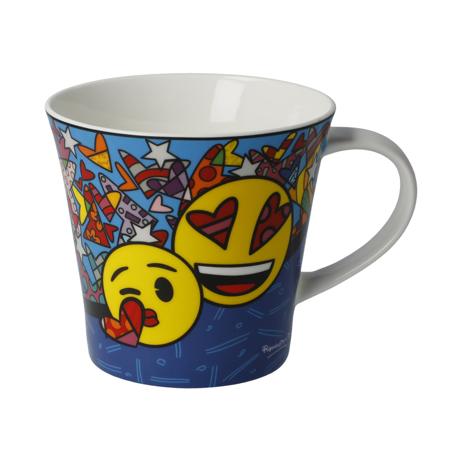 GOEBEL | I Love You - Coffee/Tea Mug 9.5cm Pop Art Romero Britto EMOJI BY BRITTO