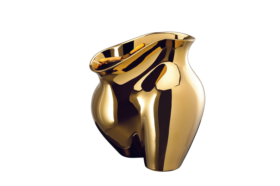 ROSENTHAL | La Chute Gold Titanized Porcelain Vase 26cm