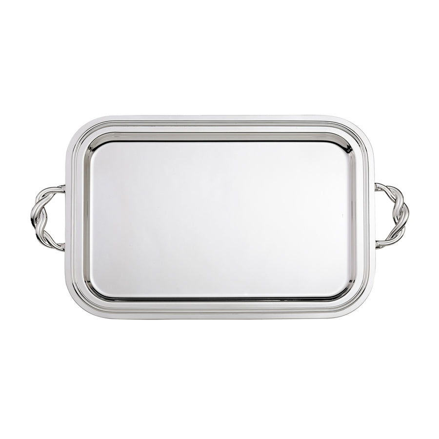 GREGGIO | Silver-Plated Rectangular Tray 41x30cm