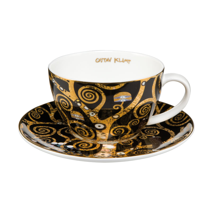 GOEBEL | Tree of Life - Tea or Cappuccino Cup with Saucer Artis Orbis Gustav Klimt