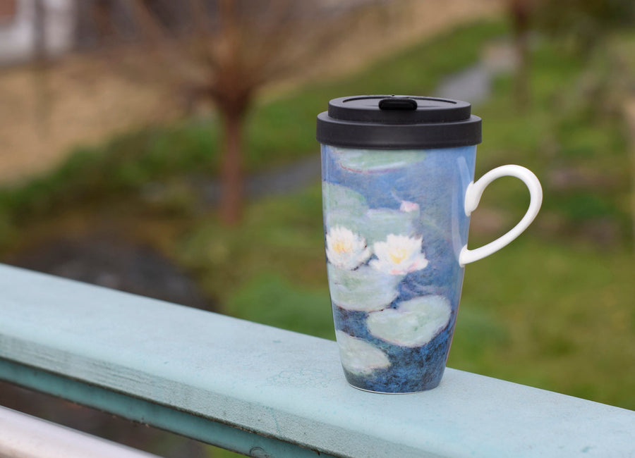GOEBEL | Evening Flowers - Mug To Go 15cm Artis Orbis Claude Monet
