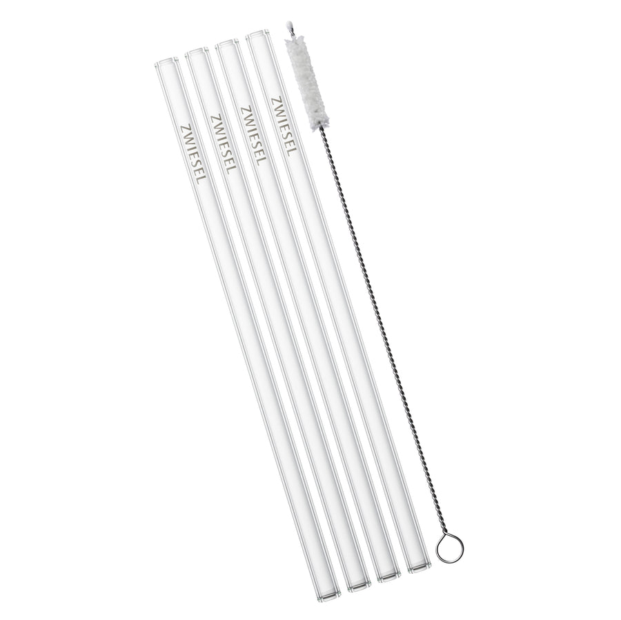 ZWIESEL GLAS | Glass Straws with Cleaning Brush