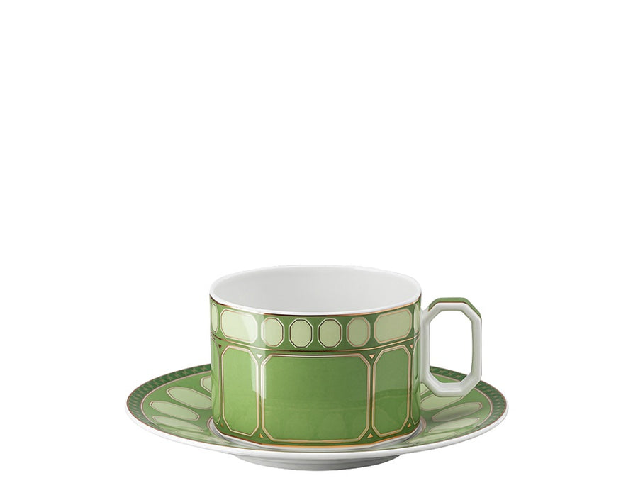 Swarovski | Signum Green Tea Cup & Saucer