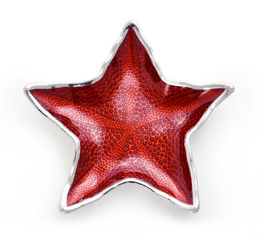GREGGIO | Capri Red Starfish Plate 28x4cm