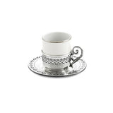 GREGGIO | 咖啡杯連鍍銀底碟