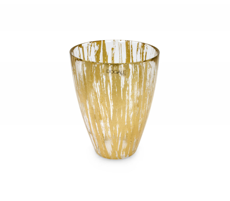 GREGGIO | Sole and Luna Gold Leaf Vase H 23cm