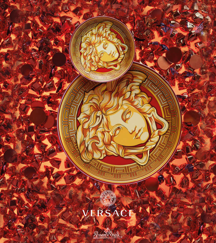 VERSACE | Medusa Amplified Golden Coin 3-Tier Cake Stand - Limited Edition