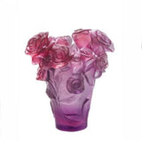 DAUM | Rose Passion Red Purple Vase 17cm