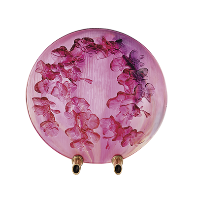 DAUM | Flowers of Orchid Decorative Disk 40cm