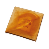 DAUM | Cavalcade Amber Tray 18 cm