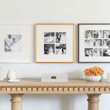ADDISON ROSS | Four Aperture Brushed Gold Wall Hanging Frame