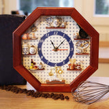 REUTTER MINIATUREN | Blue Onion Kitchen Clock 22x22x6cm