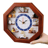 REUTTER MINIATUREN | Blue Onion Kitchen Clock 22x22x6cm