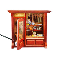 REUTTER MINIATUREN | Butcher Shop 瓷器微縮模型 24x7x21.5cm
