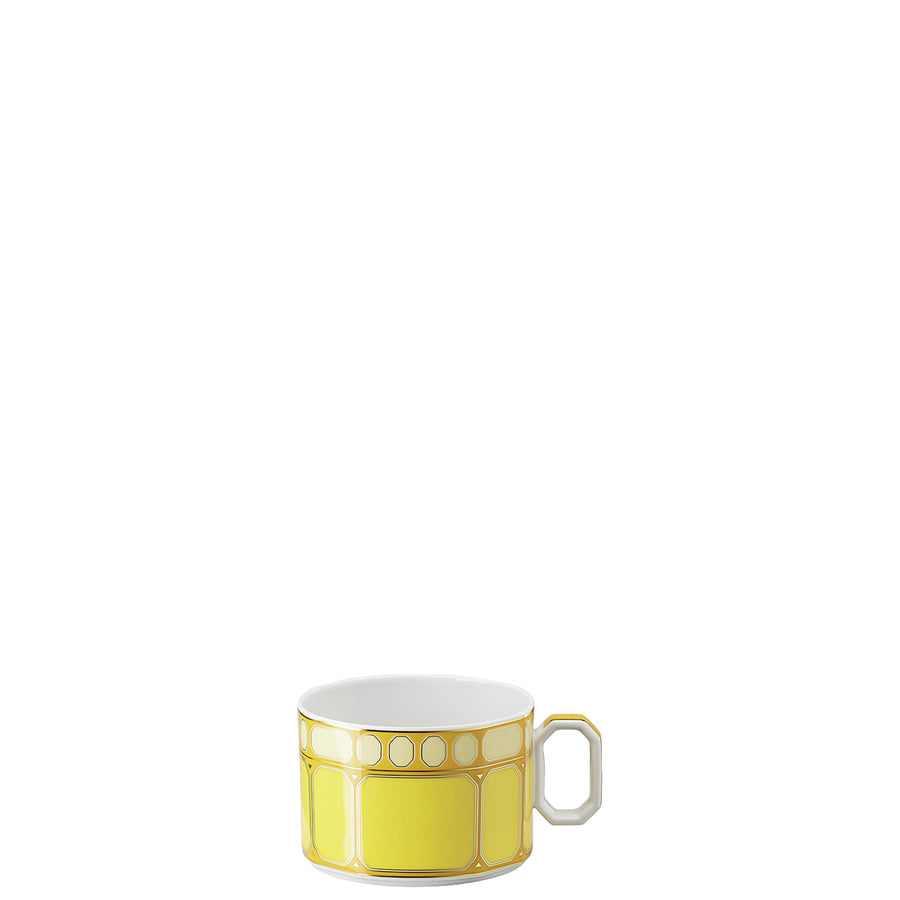 SWAROVSKI | Signum Set of 2 Blue + Yellow Tea Cup & Saucer