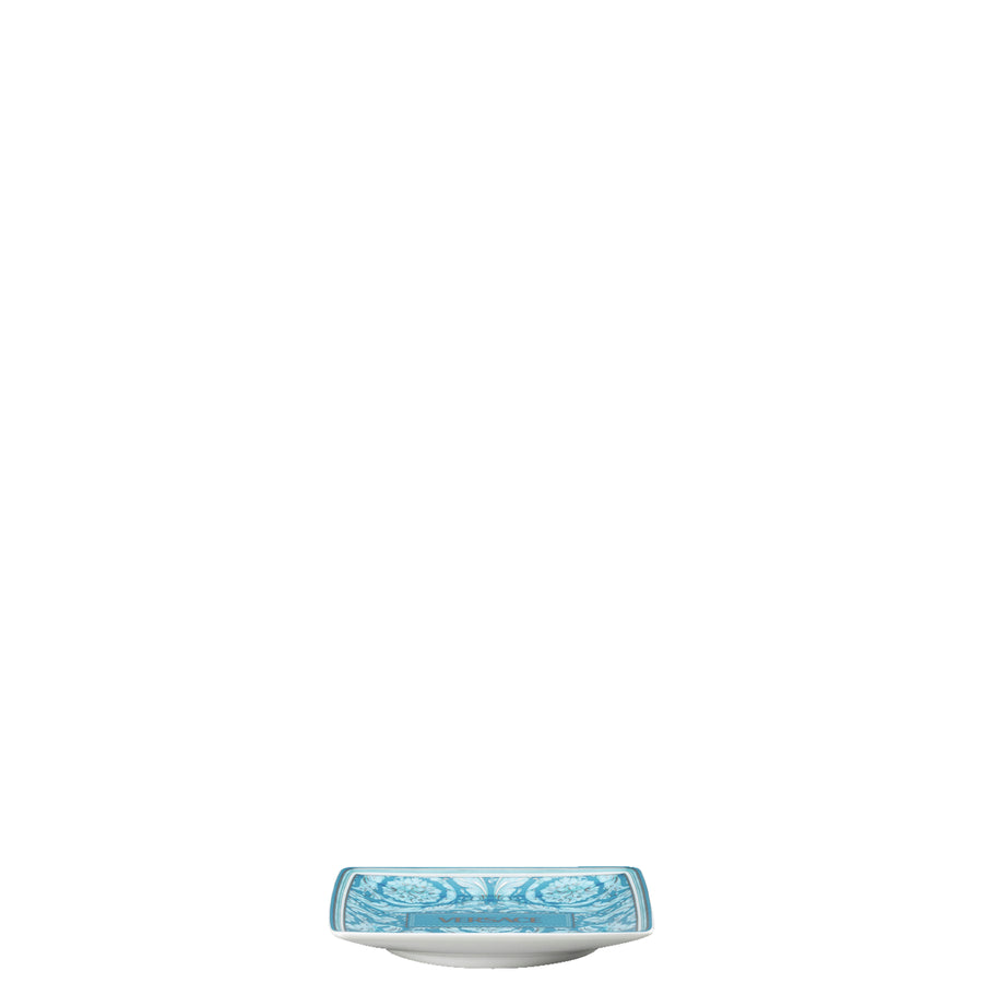 VERSACE | Barocco Teal 方形碟 12cm 青藍色