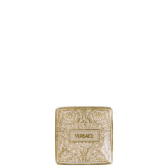 VERSACE | Barocco Beige 瓷器方形小碟 12cm 米色